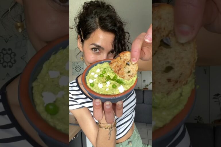 🌿 Houmous petits pois, menthe et feta