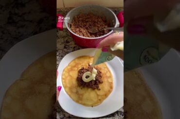 Panqueca ao molho branco gourmet #panquecadecarne #panqueca #panquecagourmet