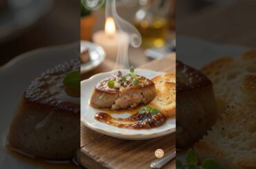 Foie gras 🍽️😋 #frenchfood #viral #miniature #cooking #minibites #recipe