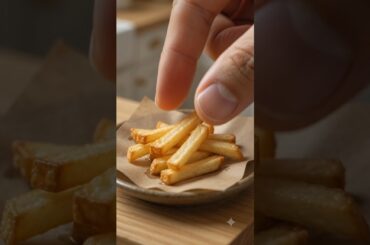 Miniature french fry recipe/ ai generated french fry #minivlog #minikitchen #ai #aivideo #frenchfry