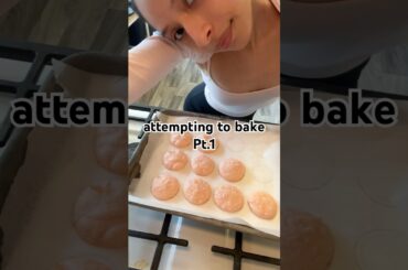 Attempting to make French Macarons! #bakingathome #baking #shortsfeed #microinfluencer #tiktok #bake