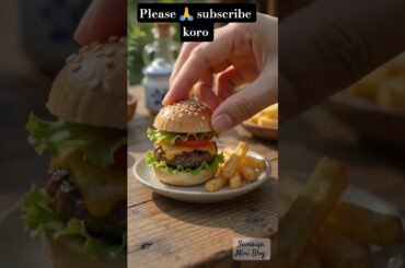 Mini Burger & French Fries 😍 Tiny Real Cooking | Miniature Food Challenge | Sumaiya Mini Blog