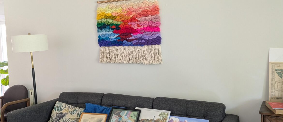 Help me fix the wall above the couch