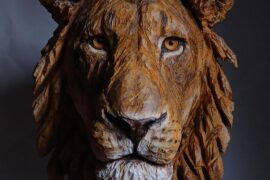 I wanted this lion to feel calm, confident and completely unbothered.