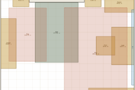 Bedroom rug placement