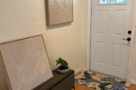 I need guidance with my small entryway.