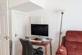 Need advice creating a WFH desk area in our living room