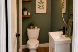 Which layout for this small bathroom for the toilet? I like the toilet next to the vanity but the clearance is tight in front at just 21” these are Al so I ignore colors and fine details just toilet position