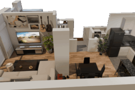 3D concept of a new apartmant decoration. Could use a feedback.