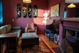 5 years of moody decorating. Averaging about a room a year…