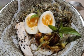 Repas du soir au légumes du jardin