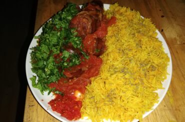 Rougail saucisse avec piment la pâte et coriandre fraiche du jardin