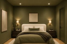 Doing my bedroom olive green