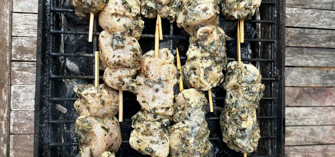 Brochettes de poulet fondantes Brochettes de poulet fondantes