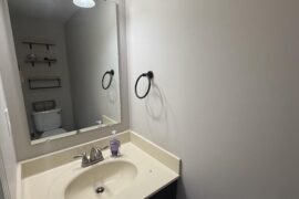 How to compliment the “yellow” sink in small powder room…