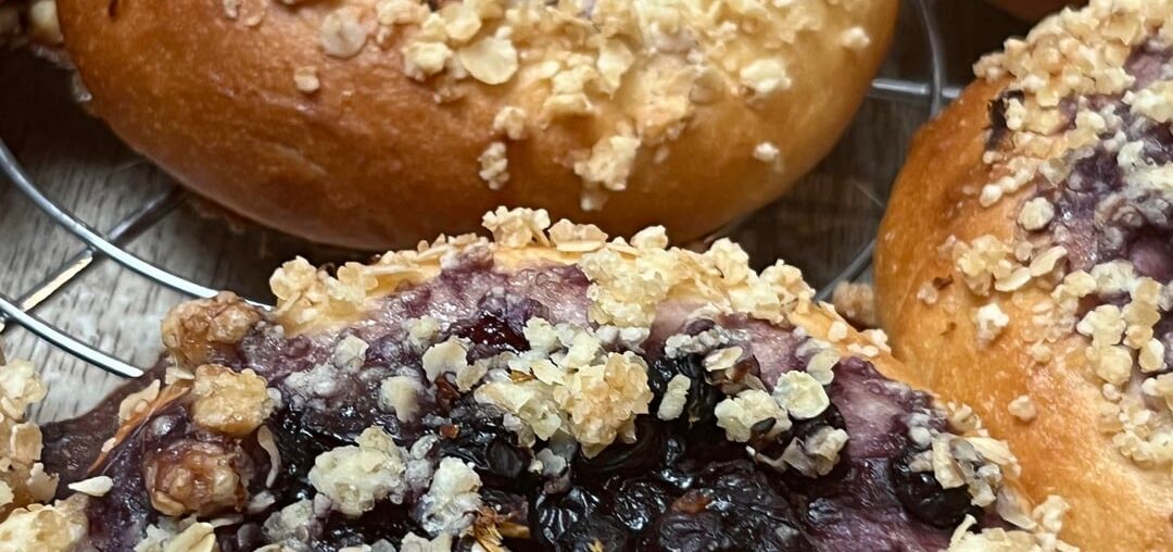 Brioches crumble-myrtille 🫐🍞