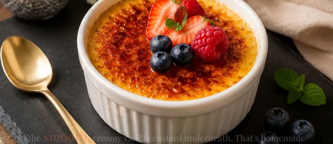 The Best Crème Brûlée Recipe 🍮 | Classic French Dessert with Perfect Caramelized Sugar