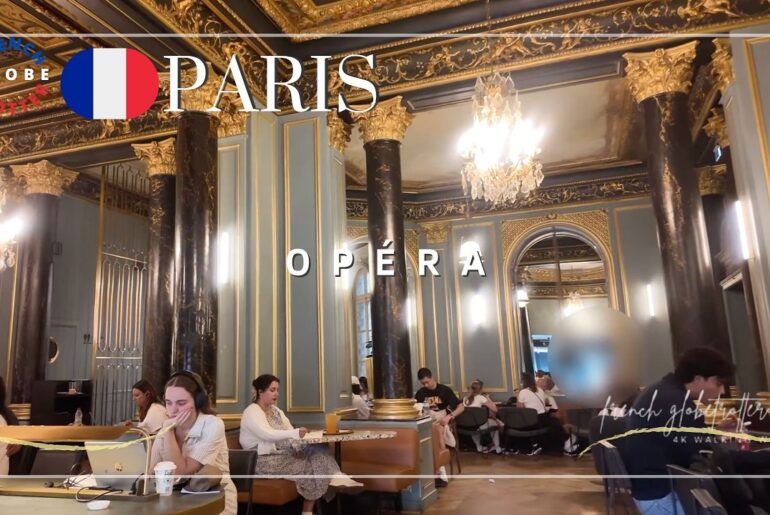 Paris Summer Walk ☀️ Most Beautiful Starbucks ➜ Rue de la Paix ➜ Rue Saint-Honoré 🇫🇷 4K