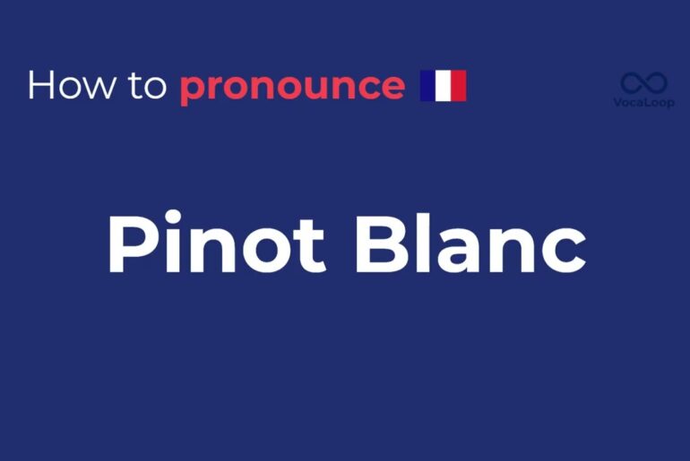 How to Pronounce Pinot Blanc | Wine Pronunciation in French