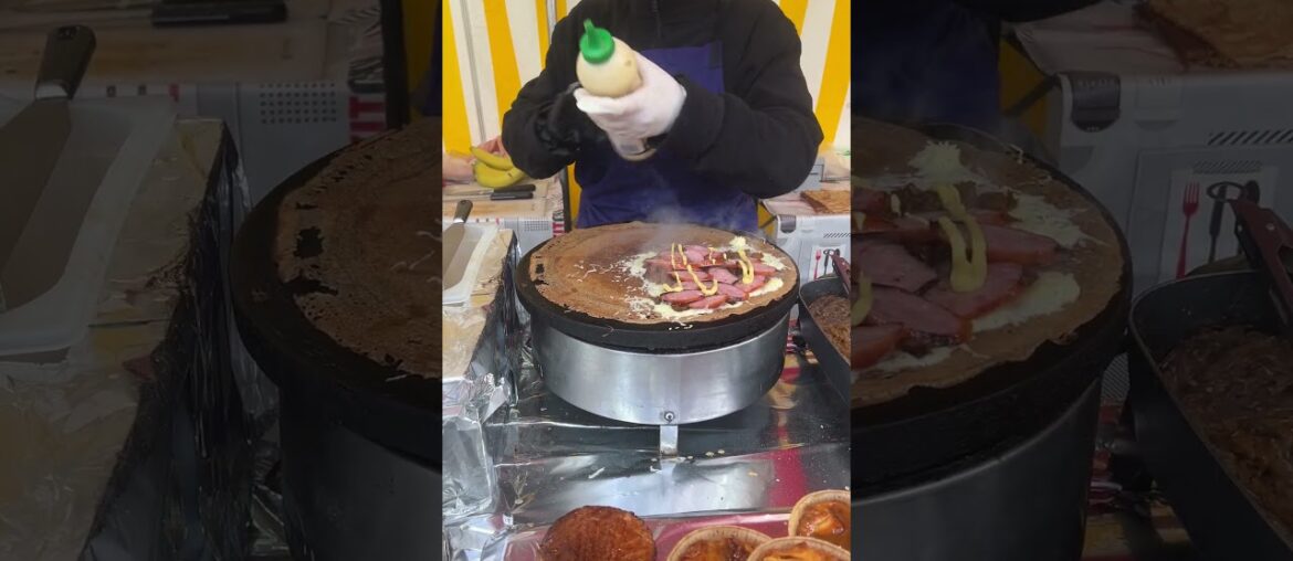 Breton Galettes at Bastille Market in Paris 🇫🇷 #paris #parisfood #frenchfood #france
