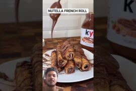 NUTELLA FRENCH ROLL RECIPE #shorts