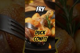 WOW! France Secret BEST Duck Confit!  🥩🌿 #SHORTS #ASMR