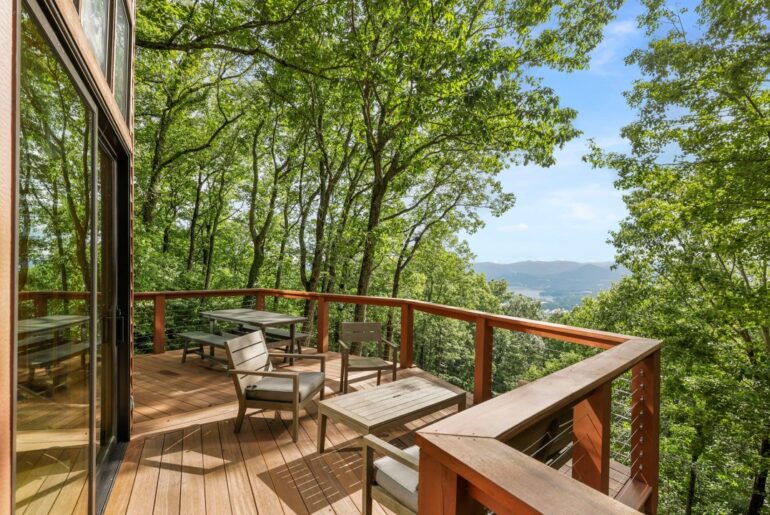 Views & Brews | Luxury 6-Bedroom Asheville Vacation Rental with Mountain Views, Hot Tub & Sauna