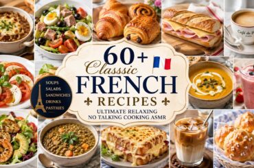 60+ Classic French Recipes 🇫🇷 | Ultimate Relaxing No Talking Cooking ASMR Compilation