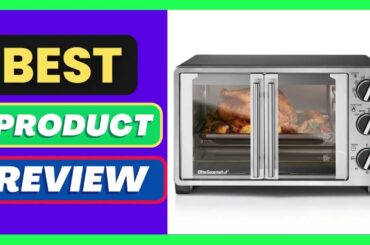 Elite Gourmet ETO2530M Double French Door Oven, 25L, 12" Pizza, SS