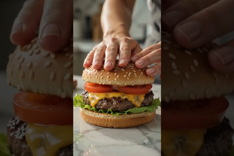 Crafting the PERFECT Cheeseburger & Crispy Fries! 🍔🍟