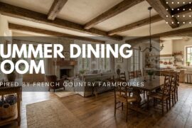 Summer Dining Room Inspired by French Country Farmhouses