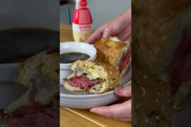 A California French Dip with Kewpie Horseradish Mayo