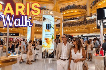 Paris AUGUST 1st, 2026 ☀️ Galeries Lafayette, Opéra and Madeleine Quarter | Paris 4K
