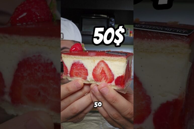 Trying 50$ French Dessert #fyp #food #foodie #french #dessert #europe #cake #viral #foodshorts