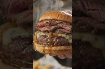 All hail the FRENCH ONION PRIME RIBBURGER from Tony Beef in Galloway, NJ!#DEVOURPOWER