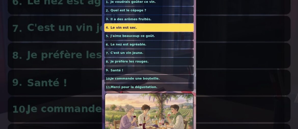 Learn French - Wine Tasting | AmbientLingo French #Shorts
