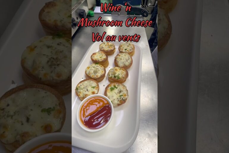 Mushroom Vol Au Vents | Mushroom #cheese #mushroom #shorts #food #viral #hygiene