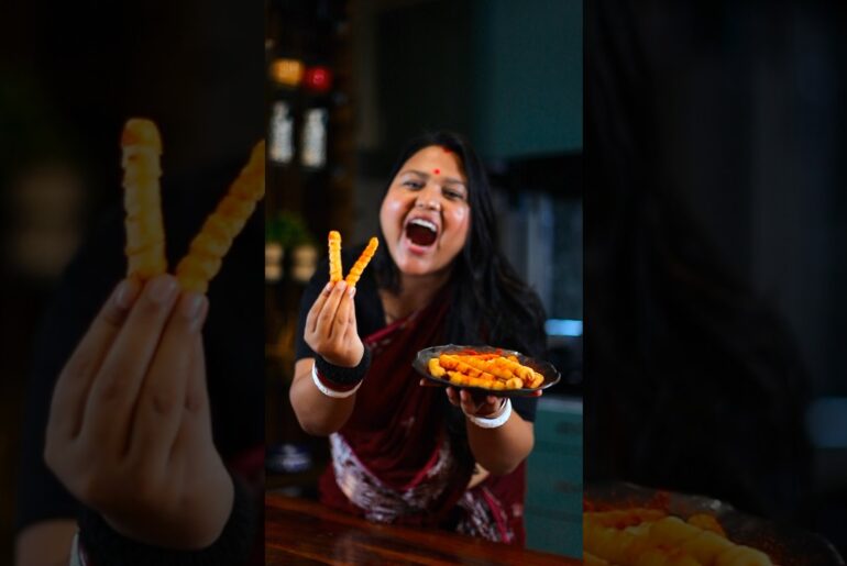 crispy spiral french fries #shorts #crispy #frenchfries #potato #viral