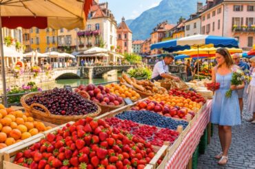 Annecy, France 🇫🇷 | Authentic Summer Market & Old Town Walking Tour 4K