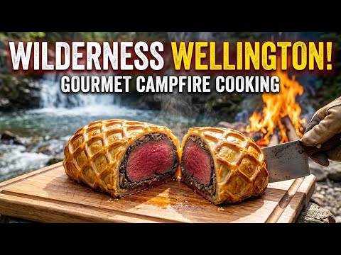 Campfire Beef Wellington | Outdoor Gourmet Cooking ASMR #BeefWellington #campfirecooking