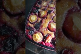 It's never too hot to bake this plum pancake!