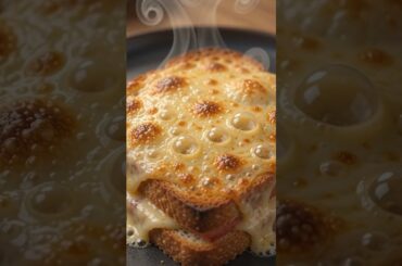 French Croque Monsieur with the Ultimate Cheese Pull 🧀