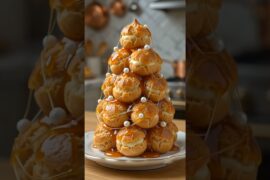 This Croquembouche Is a Tower of Pure Dessert Magic!#trending #dessert #viral #shorts #fyp #ytshorts