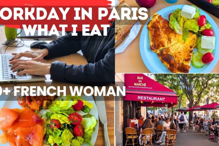 What a 50+ French Woman Eats in a day Working 9 to 5 in Paris - Typical Meals - French food
