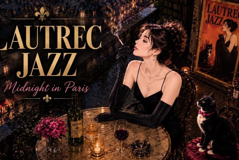 Lautrec Jazz | Rainy Midnight in Paris 🌙 Vintage French Chanson & Romantic Jazz