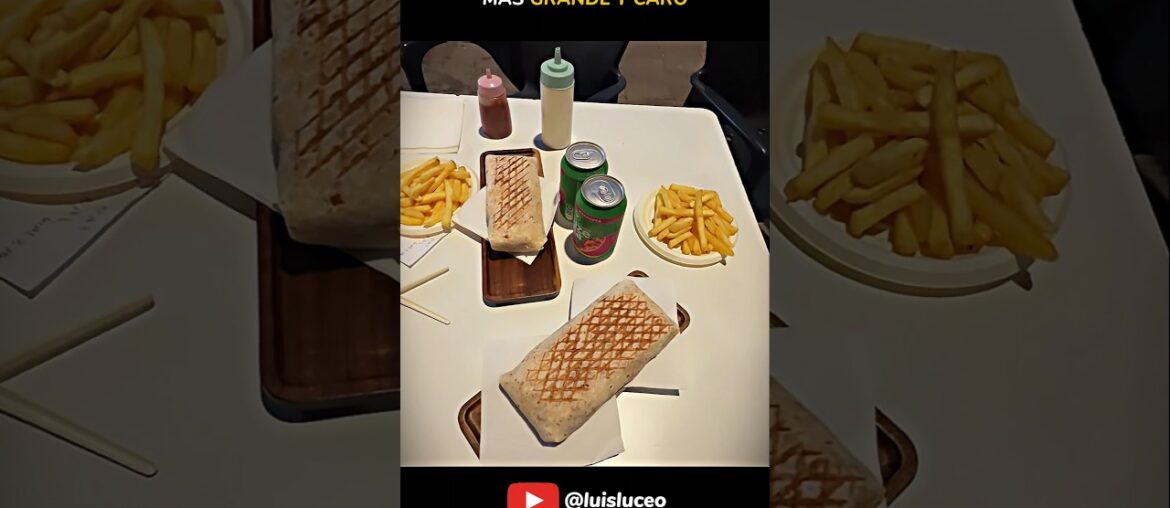 probando el taco francés más grande y caro - @luisluceo
