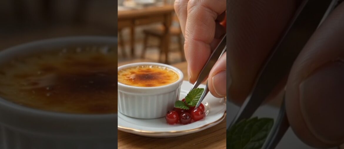 Making Miniature Crème Brûlée 🍮 | Tiny French Dessert | Satisfying #miniature #viral #dessert #ai Making Miniature Crème Brûlée 🍮 | Tiny French Dessert | Satisfying #miniature #viral #dessert #ai