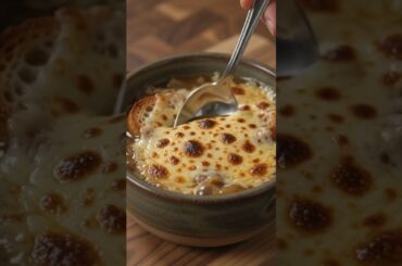 French Onion Soup 🇫🇷 | Rich, Cheesy & Comforting French Classic 🧅🧀 | #Shorts