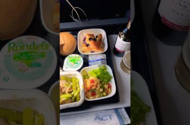 What will you eat on AIR FRANCE to PARIS ? 🇫🇷✈️ Air France Food #shorts #travel #airfrance #food