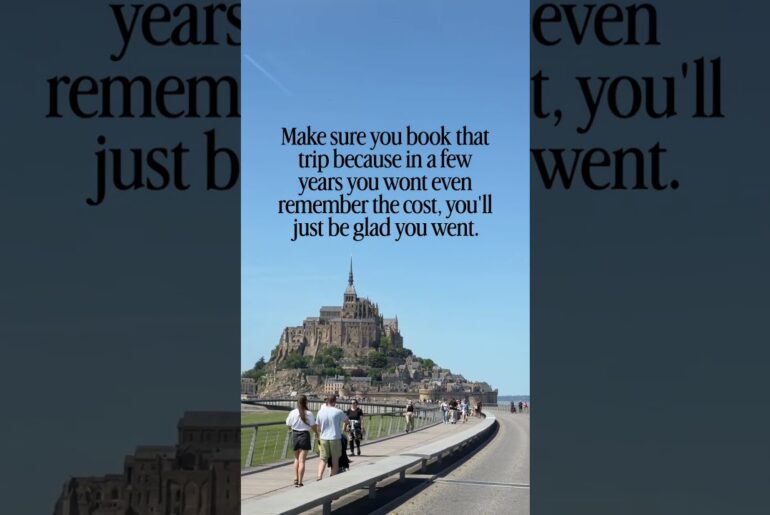 📍Mont St Michel 🇫🇷 France EscapeWithCarrie@gmail.com #bucketlisttravel #france #castle